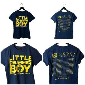2018 Little Drummer Boy Christmas Tour T Shirt Concert Song Graphic Tee Medium M